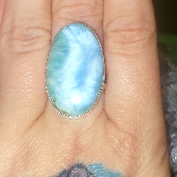 Jewelry - Gigantic Larimar Oval Ring